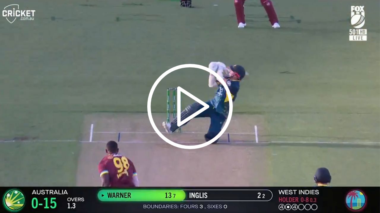 [Watch] David Warner Scoops Holder For A Blazing Start In Landmark T20I Vs WI